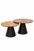 Tavoline Mesi Set Mushroom - Mdf Black