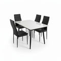 SET TAVOLINE NGRENIE EMILIO 120X80CM + 4 KARRIGE " HOLY"