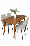SET TAVOLINE NGRENIE "BENSON" MDF+4 KARRIGE "BELLA" BEZHE