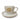 Filxhan Caji me Pjate / Set 6 cope / 270ml / Gri / Qeramike
