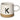 Filxhanë Kafeje prej Porcelani me Shkronjen K – 420 ml