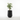 Vazo Dekorative M / 39*39*51cm / Coal Black
