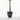Vazo Dekorative L / 35*35*32.2cm / Obsidian Grey