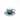 Filxhan Caji / 1 cope / 200ml / Porcelani / Blu - Gold